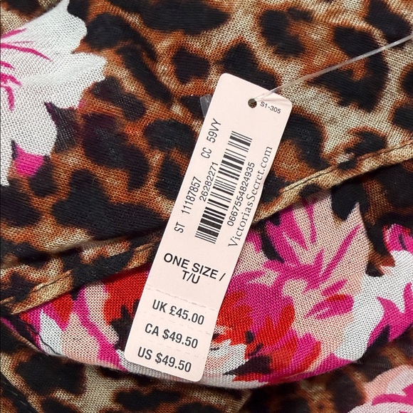 Leopard Print Floral Swimsuit Skirt Cover Up - Picture 4 of 6